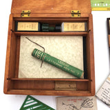 Wrico Complete "Cinema Title" Lettering Set No. 20 in Original Dovetail Wooden Box