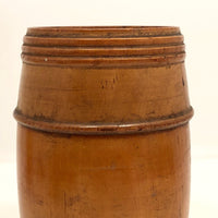 Barrel Shaped Large Treen String Holder