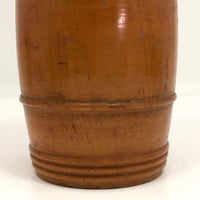 Barrel Shaped Large Treen String Holder