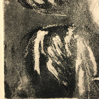 Renate Scheer Kalkofen Large Mid-Century Etching with Dancing Figures
