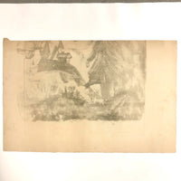 Renate Scheer Kalkofen Large Mid-Century Etching with Dancing Figures