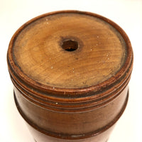 Barrel Shaped Large Treen String Holder