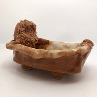 Lion in Bathtub Handmade Ceramic Soap Dish