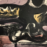 Renate Scheer Kalkofen Mid-Century Ab Ex Print "Still Life," 1962, ed. 5, Purples