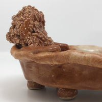 Lion in Bathtub Handmade Ceramic Soap Dish