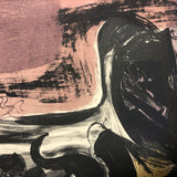 Renate Scheer Kalkofen Mid-Century Ab Ex Print "Still Life," 1962, ed. 5, Purples