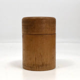 Beautiful Blonde Turned Wood Treenware Cylindrical Box