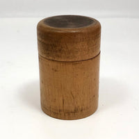 Beautiful Blonde Turned Wood Treenware Cylindrical Box