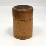 Beautiful Blonde Turned Wood Treenware Cylindrical Box