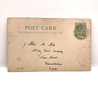 To The Bon Marche, 1908 Hand-drawn Ink and Crayon Postcard