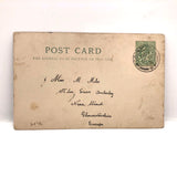 To The Bon Marche, 1908 Hand-drawn Ink and Crayon Postcard