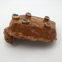 Lion in Bathtub Handmade Ceramic Soap Dish