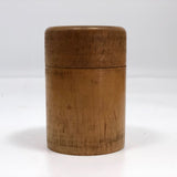 Beautiful Blonde Turned Wood Treenware Cylindrical Box