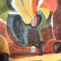 Renate Scheer Kalkofen Mid-Century 1962 "Still Life," Ed. 5, Red, Orange, Green