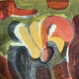 Renate Scheer Kalkofen Mid-Century 1962 "Still Life," Ed. 5, Red, Orange, Green