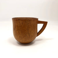 Turned Wooden Cup with Handle