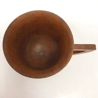 Turned Wooden Cup with Handle