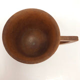 Turned Wooden Cup with Handle
