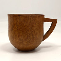 Turned Wooden Cup with Handle