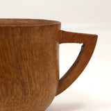 Turned Wooden Cup with Handle