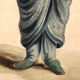 "A Persian Lady Enveloped in her Chadre" Early 19th C. Watercolor After (or For?) Sir Robert Ker Porter