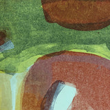 Renate Scheer Kalkofen Mid-Century 1962 "Still Life," Ed. 5, Red, Orange, Green