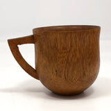 Turned Wooden Cup with Handle