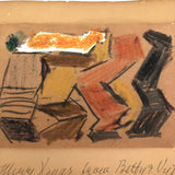Vaclav Vytlacil Abstract Drawing, 1970s, One of Two