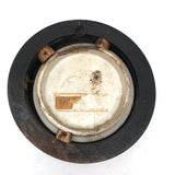 Wolf Rescuing Ram, c. 1860s Framed Antique Prattware Jar Lid, “The Snow Drift”