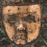 Cast Metal (Bronze?) Memorial Plaque of Young Girl