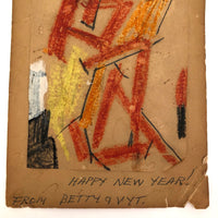 Vaclav Vytlacil Abstract Drawing, 1977, 2nd of Two