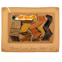 Vaclav Vytlacil Abstract Drawing, 1970s, One of Two