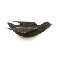 Exceptionally Lovely Antique Carved Bluebird with Tin Wings