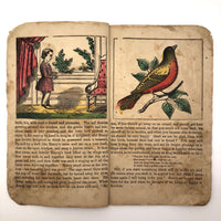 Little Henry and His Bird, 1853, Child's Book with Hand-colored Engravings by J.D. Felter