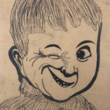 This Is What Your Beaus Are Doing To the Girls While You are Away, Hand-drawn 1908 Postcard
