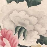 Three Peony Lovely Antique American Theorem Watercolor, Framed