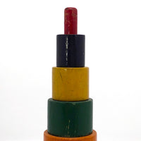 Colorful Wooden Blocks on Post Stacking Toy