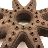 Sculptural Old Iron Star (A Stove Burner Head I think!)