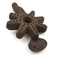 Sculptural Old Iron Star (A Stove Burner Head I think!)