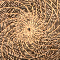Extremely Fine Pine Needle Flat Lidded Basket, Presumed Antique Native American