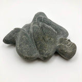 Inuit Soapstone Sculpture of Crouched Figure , Signed and Numbered