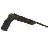 LF's Wonderful Carved Toy Gun in Old Blue Paint with Iron Barrel