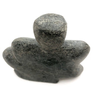 Inuit Soapstone Sculpture of Crouched Figure , Signed and Numbered