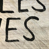 Danger Rattlesnake Caves, Hand-painted Make Do Wooden Sign