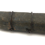 LF's Wonderful Carved Toy Gun in Old Blue Paint with Iron Barrel