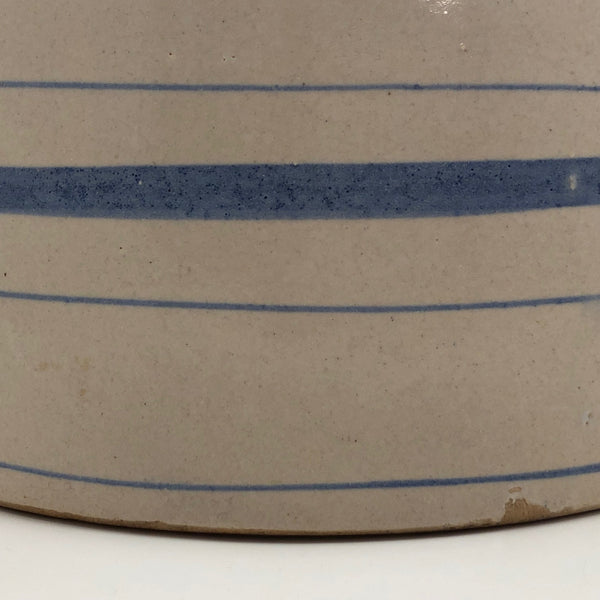 Stoneware Crock – Blue Striped – It's Bazaar on 21st Street