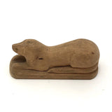 C.C. Hoke 1903 Beautifully Carved Little Guardian Dog!