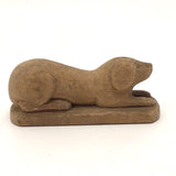 C.C. Hoke 1903 Beautifully Carved Little Guardian Dog!