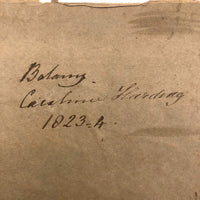British 1823 School Botany Notebook with Drawings Throughout