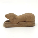 C.C. Hoke 1903 Beautifully Carved Little Guardian Dog!